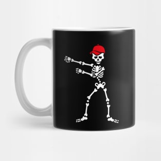 Floss dance flossing skeleton baseball cap Mug